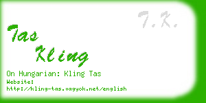 tas kling business card